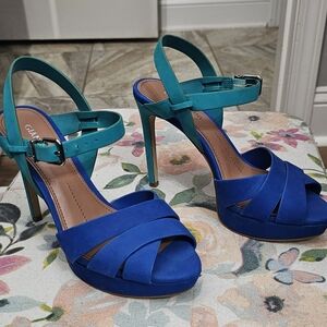 Gianni Bini Blue and Teal Heels